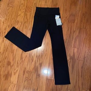 BRAND NEW with TAGS! Athleta Black Yoga Pants, straight cut.